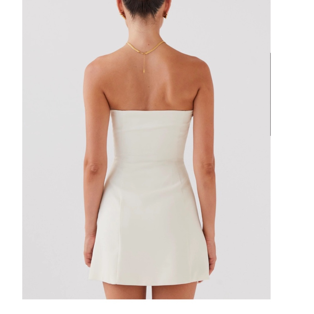 Peppermayo - Ayanna Strapless Mini Dress - Ivory - Picture 3 of 3